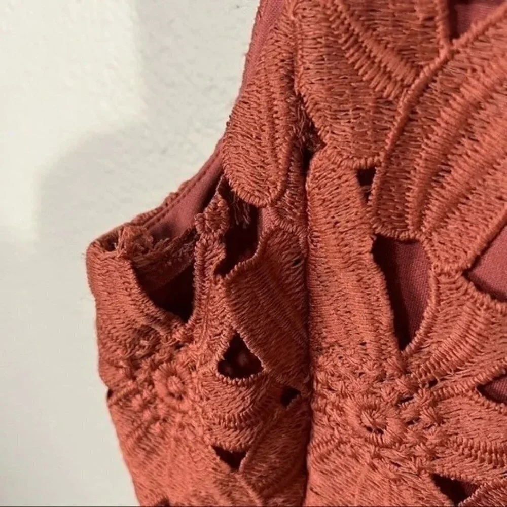 ASTR the Label Floral Lace Sleeveless Sheath Dress Pink Woodrose  Size XS - Picture 4 of 7